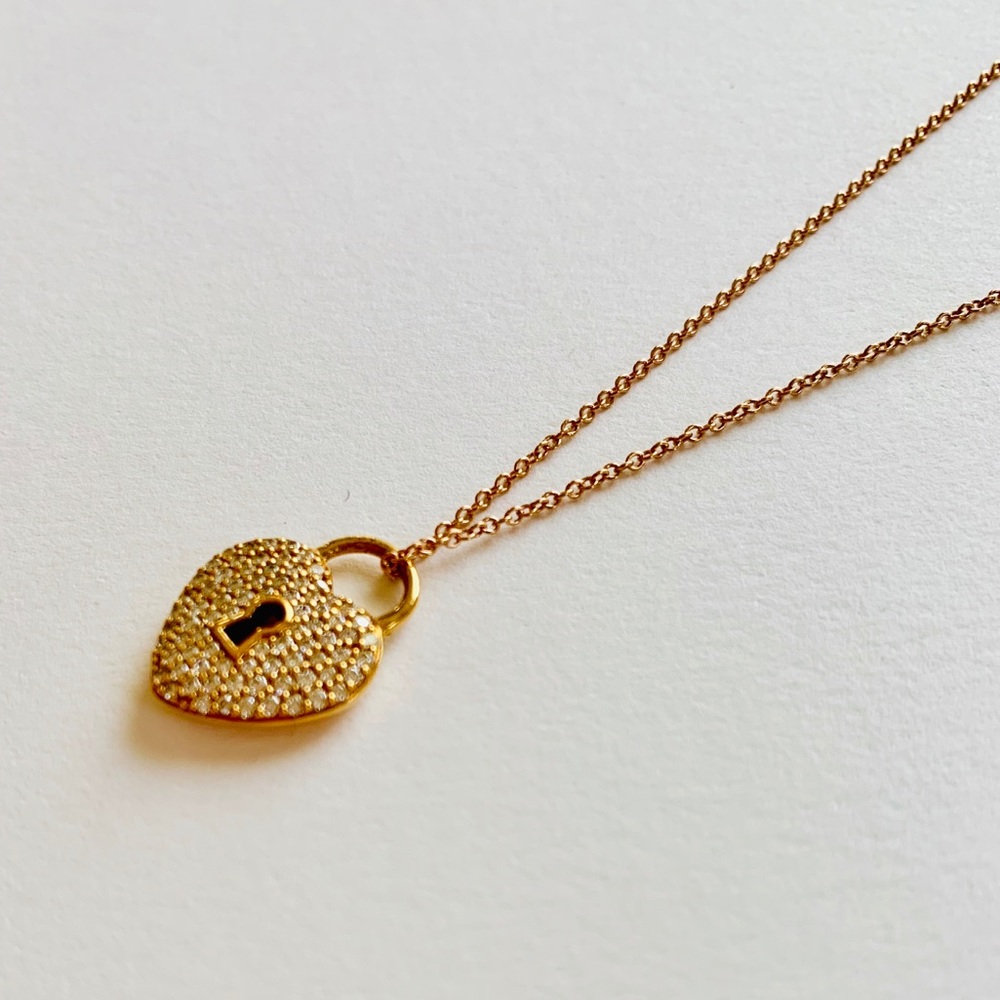 Tiffany & Co. Heart Lock Diamond Pendant